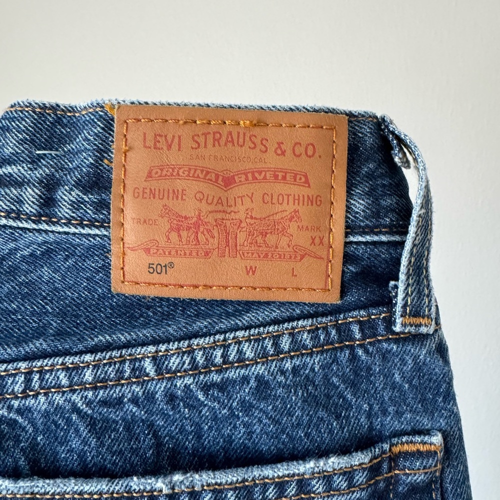 Dark Wash Levi 501s